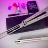 (Krake Raken) Kraken V3 Tengjiada Balisong Trainer - Silvery/T blade